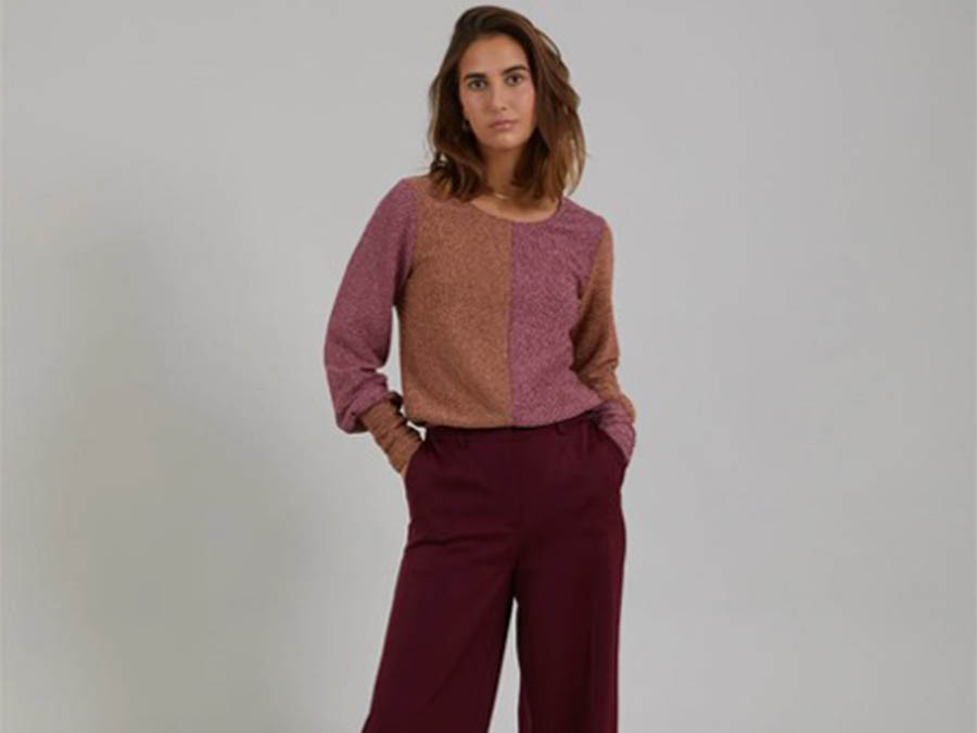 Bordeaux Wide Leg Trousers from Rococo Boutique Ireland