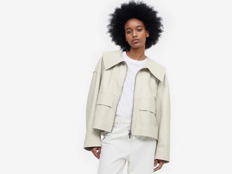 Beige Oversized Jacket - Fashion.ie 2023