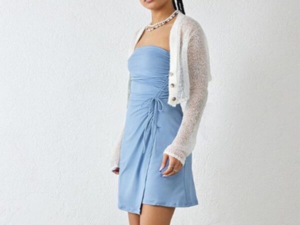 Light Blue Wrap Dress from Urban Outfitters Ireland