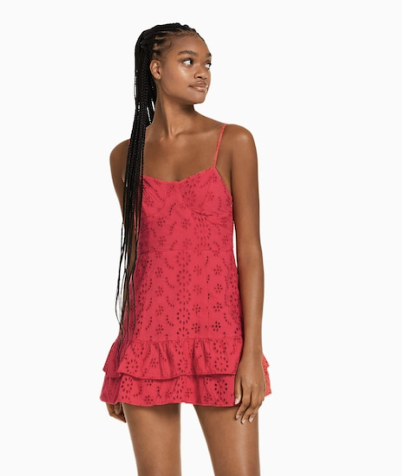 Bershka Ruffled Mini Dress Fashion.ie 2023