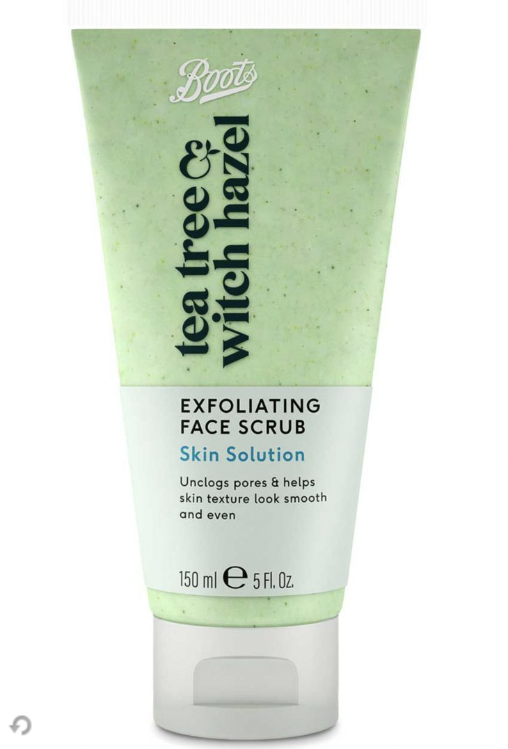Boots Tea Tree & Witch Hazel Exfoliating Face Scrub