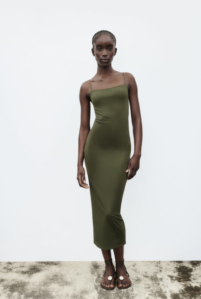 Zara Fitted Maxi Dress Fashion.ie 2023