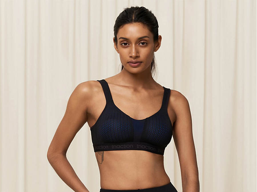 Women Cotton Padded Non-Wired Encapsulation Sports Bra High