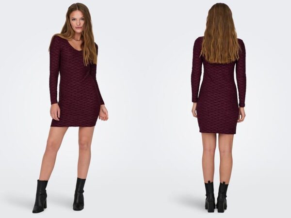 Ladies red Mini Glitter Slim Dress Fashion.ie Ireland