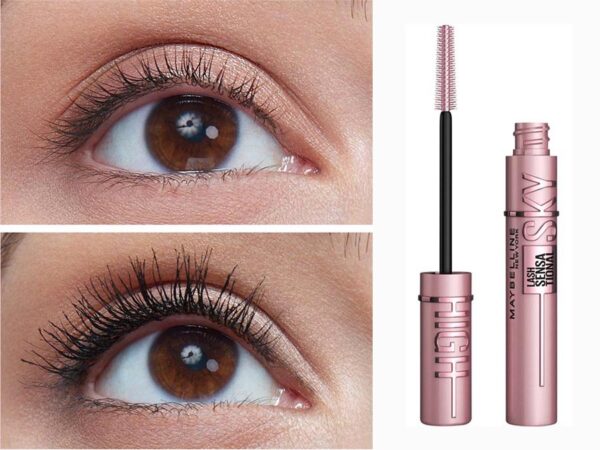 Latest makeup on Ireland Mascara Lash Sensational Sky High by Maybelline New York Fashion.ie 2023