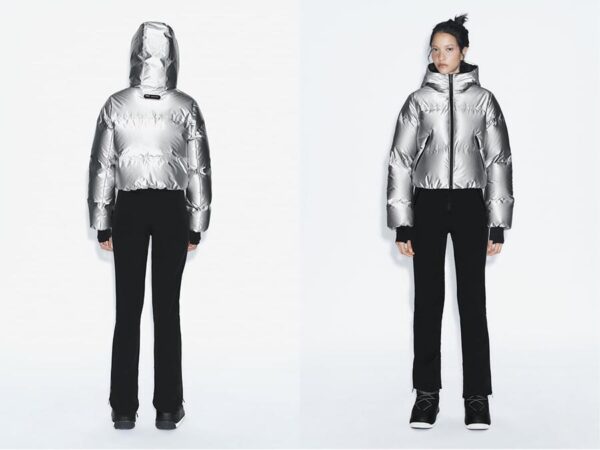 Ladies Silver Waterproof Ski Jacket Fashion.ie 2023 Ireland
