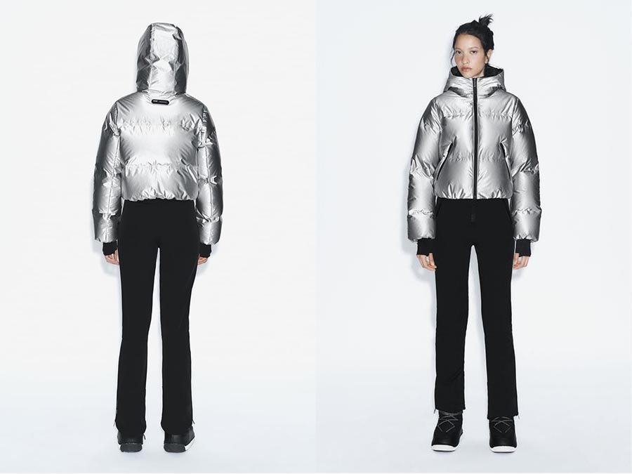 Ladies Silver Waterproof Ski Jacket Fashion.ie 2023 Ireland
