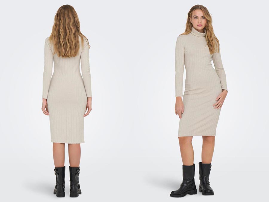 Ladies Grey Maxi Knit Dress Fashion.ie 2024 Ireland