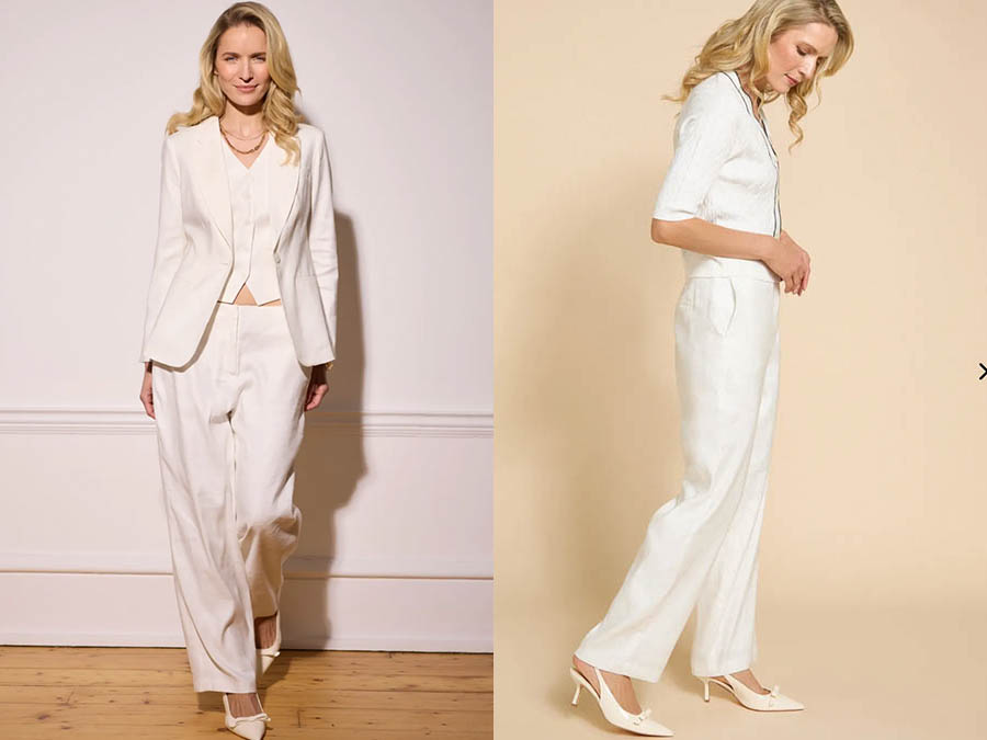 Ladies Ivory linen suit Ireland