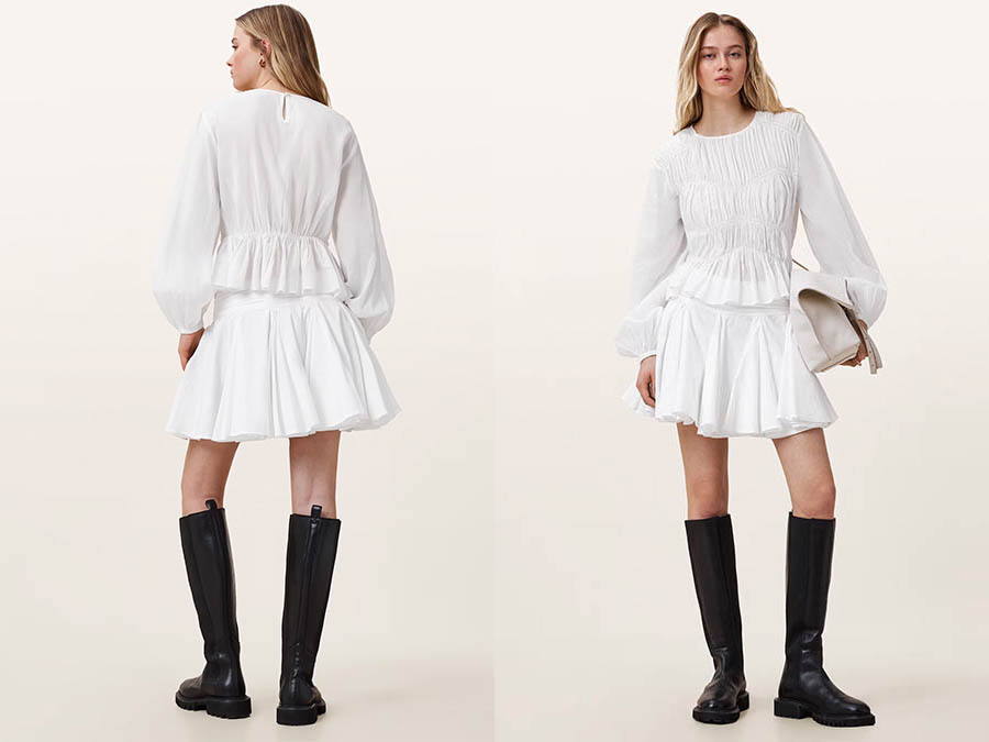 Ladies white mini skirt Ireland 2025