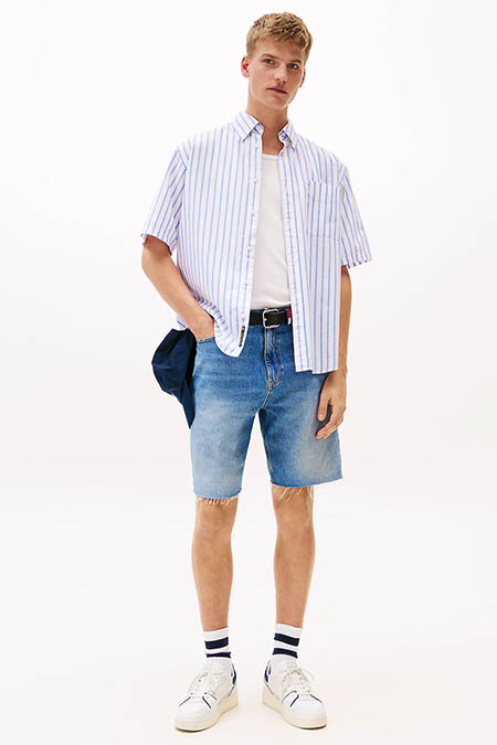 Tommy Hilfiger Striped Short Sleeve Poplin Shirt Ireland 2025