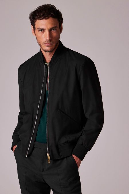 Paul Smith Black Wool Bomber Jacket Ireland 2025
