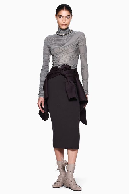 Giorgio Armani Silver Virgin Wool Mock Neck Jumper AW 2025 Ireland