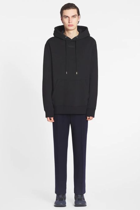 Lanvin Black Loose Fit Men’s Hoodie. Latest in men's designer fashion labels Ireland 2025