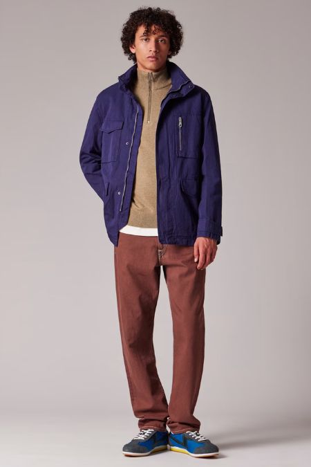 Paul Smith Navy Cotton-Linen Jacket. The latest in Men's designer fashion clothing in Ireland 2025