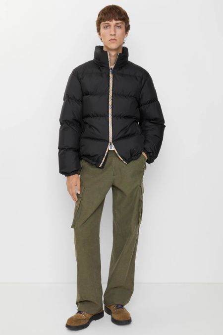Burberry Men’s Checker-Tape Snowdon Puffer Jacket